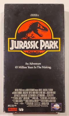 1993 Jurassic Park VHS Video Tape 1st Print Error No UPC Bar Code MCA Universal