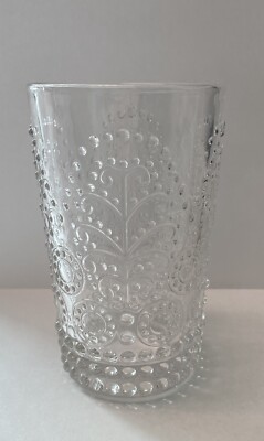 Embossed Water Drinking Glasses (11.5 oz. set of 4) H 5.31 in.