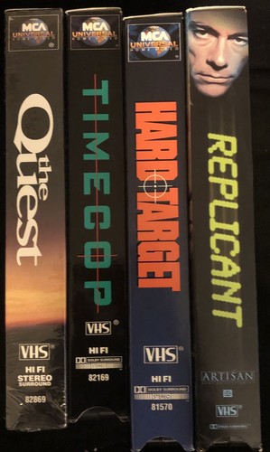 LOT OF 4 VHS Tapes Van Damme Collection
