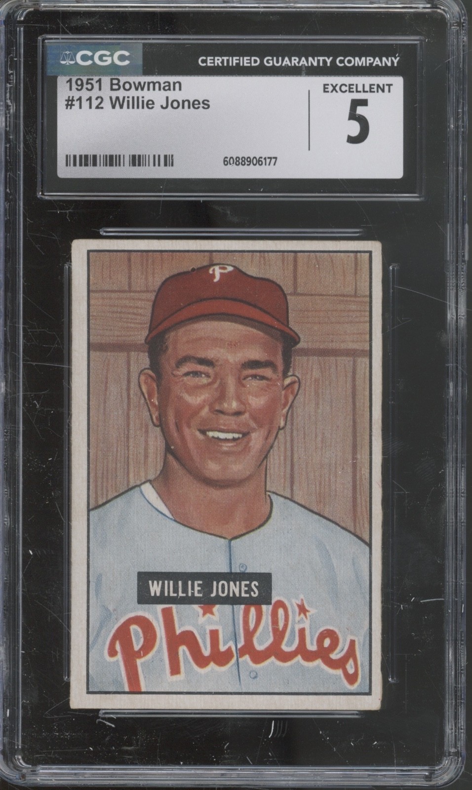 1951 Bowman Baseball Set-Break #112 Willie Jones EX CGC 5