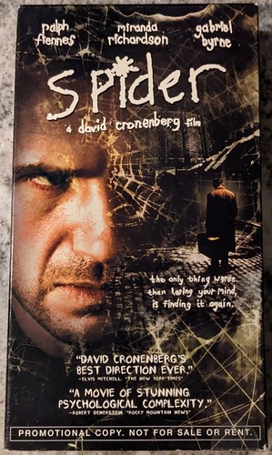 SPIDER VHS David Cronenberg Promotional Copy Promo Rare Cult