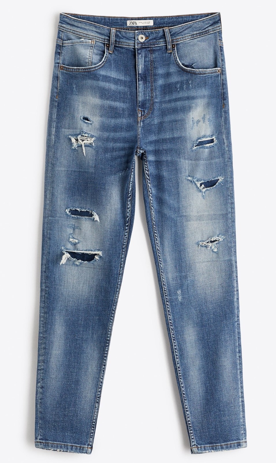 パンツ ZARA EXTREME RIPPED FADED JEANS ZARA EXTREME RIPPED FADED JEANS