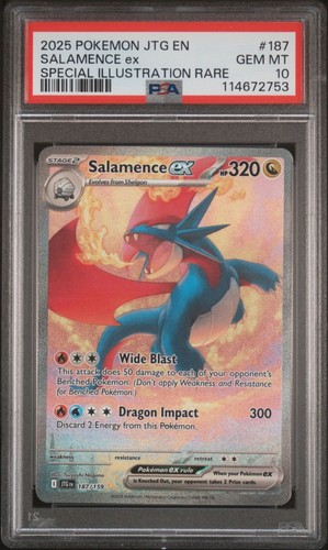 2025 POKEMON JTG EN SALAMENCE EX SPECIAL ILLUSTRATION RARE