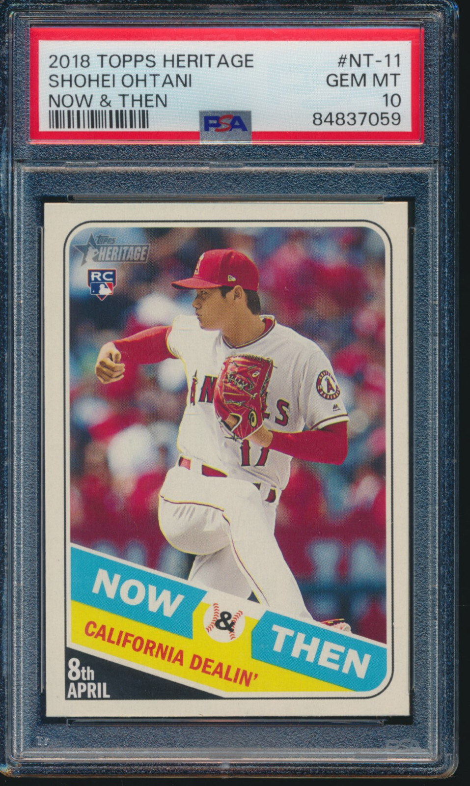 PSA10! Shohei Ohtani 2018 Topps Now AW-1 ア・リーグ新人王