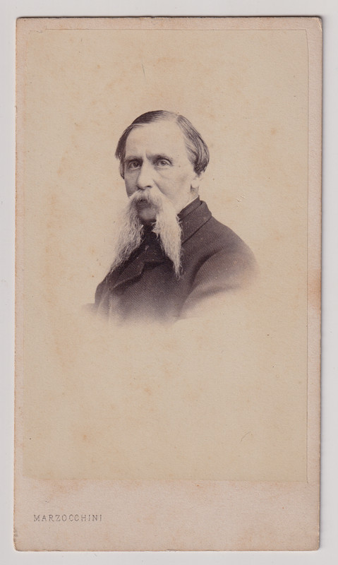 Italia Cdv Marzocchini/Livorno - Portrait D'Un Homme - Vintage Print C.1870