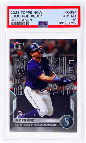 2022 Topps Now Offseason Julio Rodriguez #OS34 /15135 PSA 10