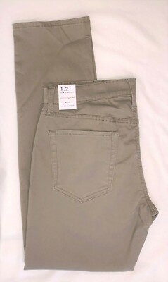 Lucky Brand Men's 121 Slim Straight Sateen Jeans Pants in Sandstone Size:Various