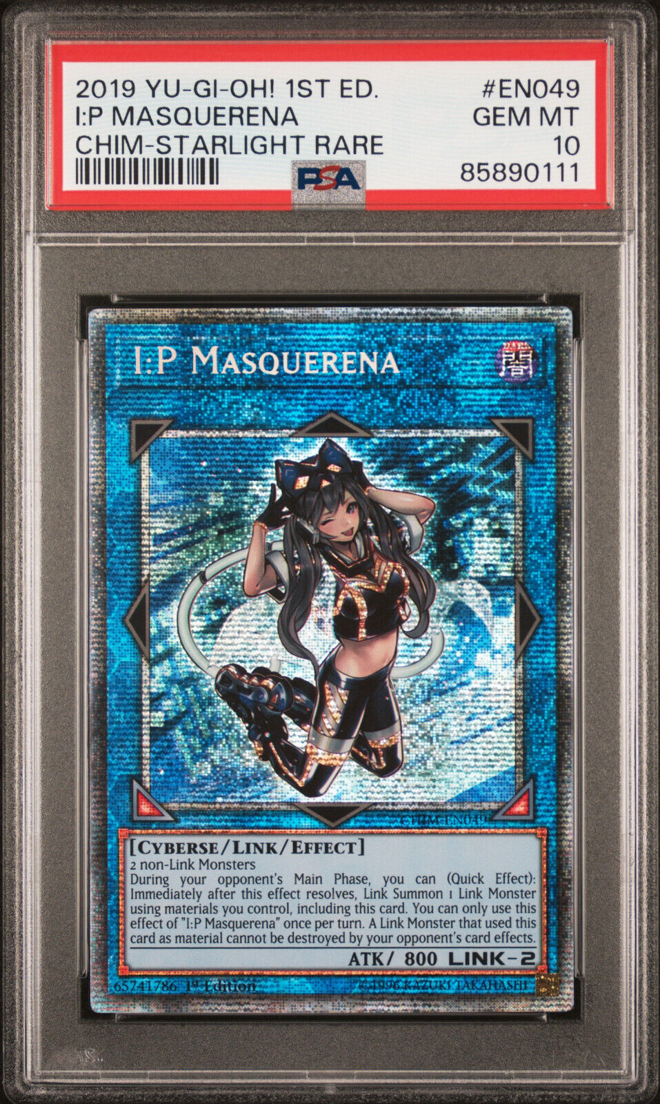 YUGIOH 1ST ED CHIM-EN049 IP MASQUERENA STARLIGHT RARE PSA 10 YUGIOH 1ST ED CHIM-EN049 IP MASQUERENA STARLIGHT RARE PSA 10