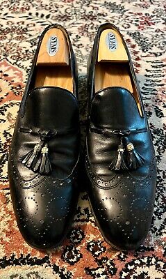 Vintage black Gucci wingtip loafer US Size 11