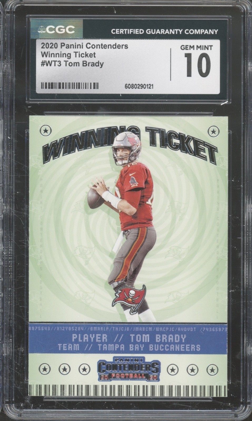 2020 Panini Contenders Winning Ticket Tom Brady Gem Mint CGC 10