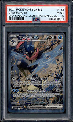 PSA9 2024 ゲッコウガEX greninja ex #132 2024 POKEMON SVP EN-SV BLACK STAR PROMO #132 GRENINJA EX PSA