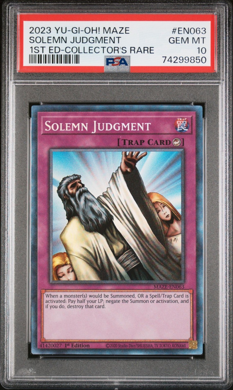 遊戯王　SOLEMN JUDGMENT Yugioh Solemn Judgment RP01-EN045 Super Rare 2024 Print NM