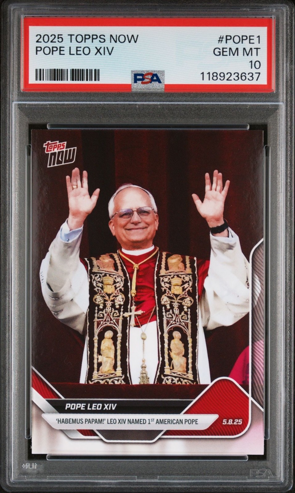 2025 TOPPS NOW #POPE1 POPE LEO XIV PSA 10 - QTY | eBay