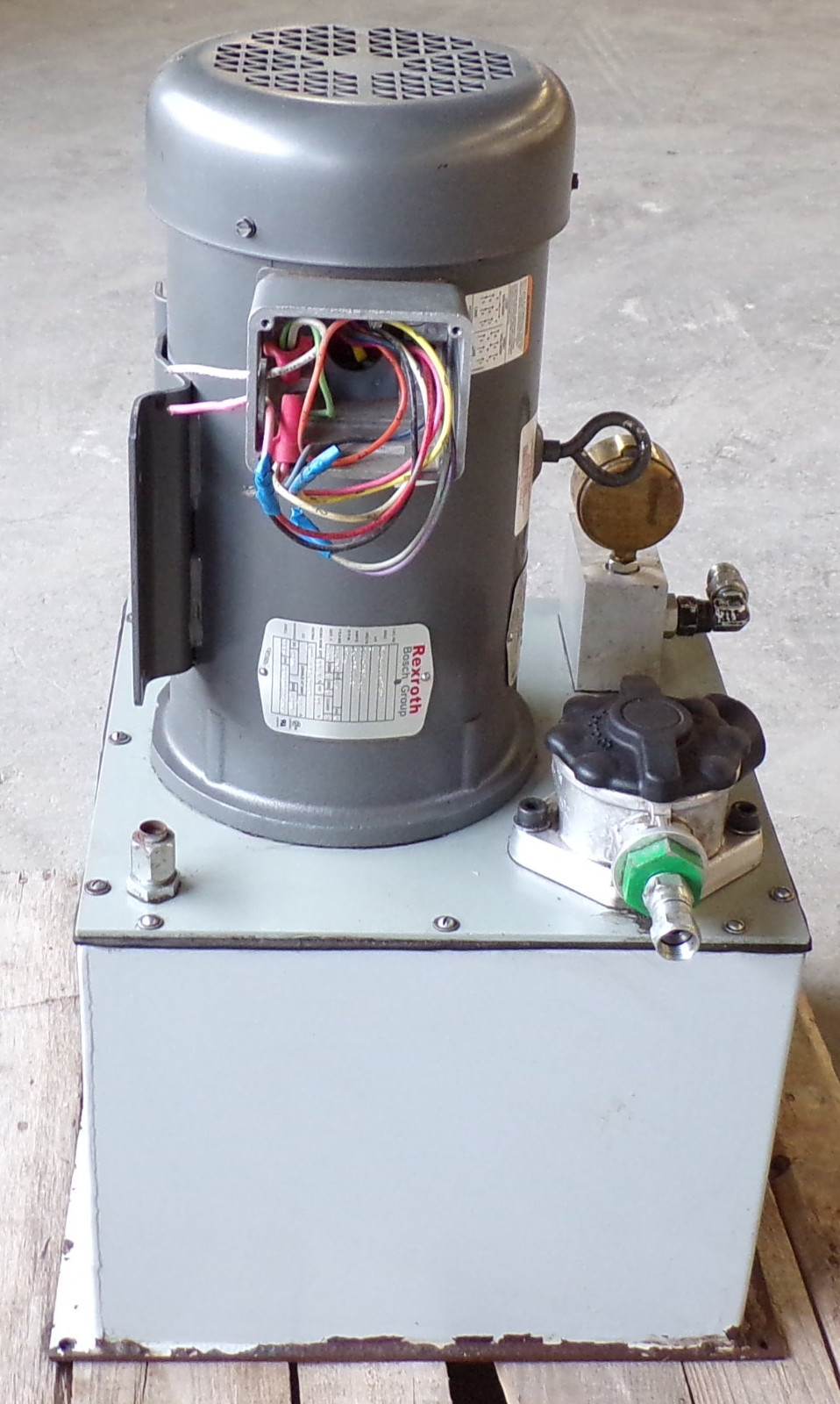 BOSCH REXROTH HYDRAULIC POWER UNIT R978931487, 10 GALLON, 4HP