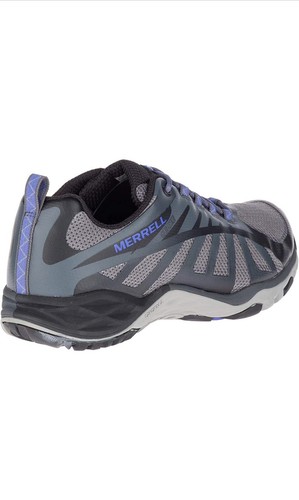 Merrell Siren Edge Q2 Hiking Black Blue Gray Trail Shoe Waterproof Women Size9.5