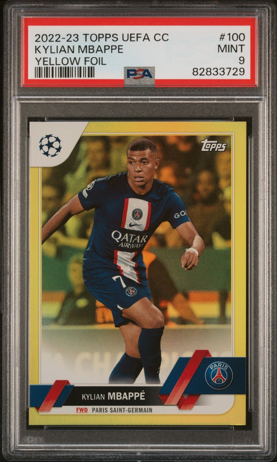 22/23 Topps KYLIAN MBAPPE THE MAN /299シリ 2022-23 Topps UEFA Club Competitions Kylian Mbappe Yellow