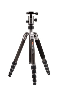 MeFOTO Classic Carbon Fiber Globetrotter Travel Tripod/Monopod Kit - Titanium...