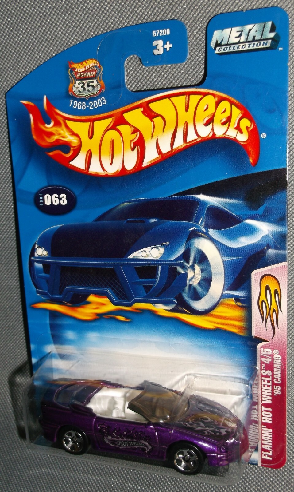 パーマネントバケーション　バブウィー Hot Wheels 2003 #063 Flamin' HW #4 of 5 '95 Camaro