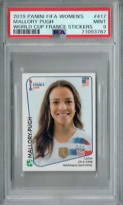 PSA 9 Mallory Pugh 2019 Panini FIFA Women's #417 Rookie Card World Cup France. rookie card picture