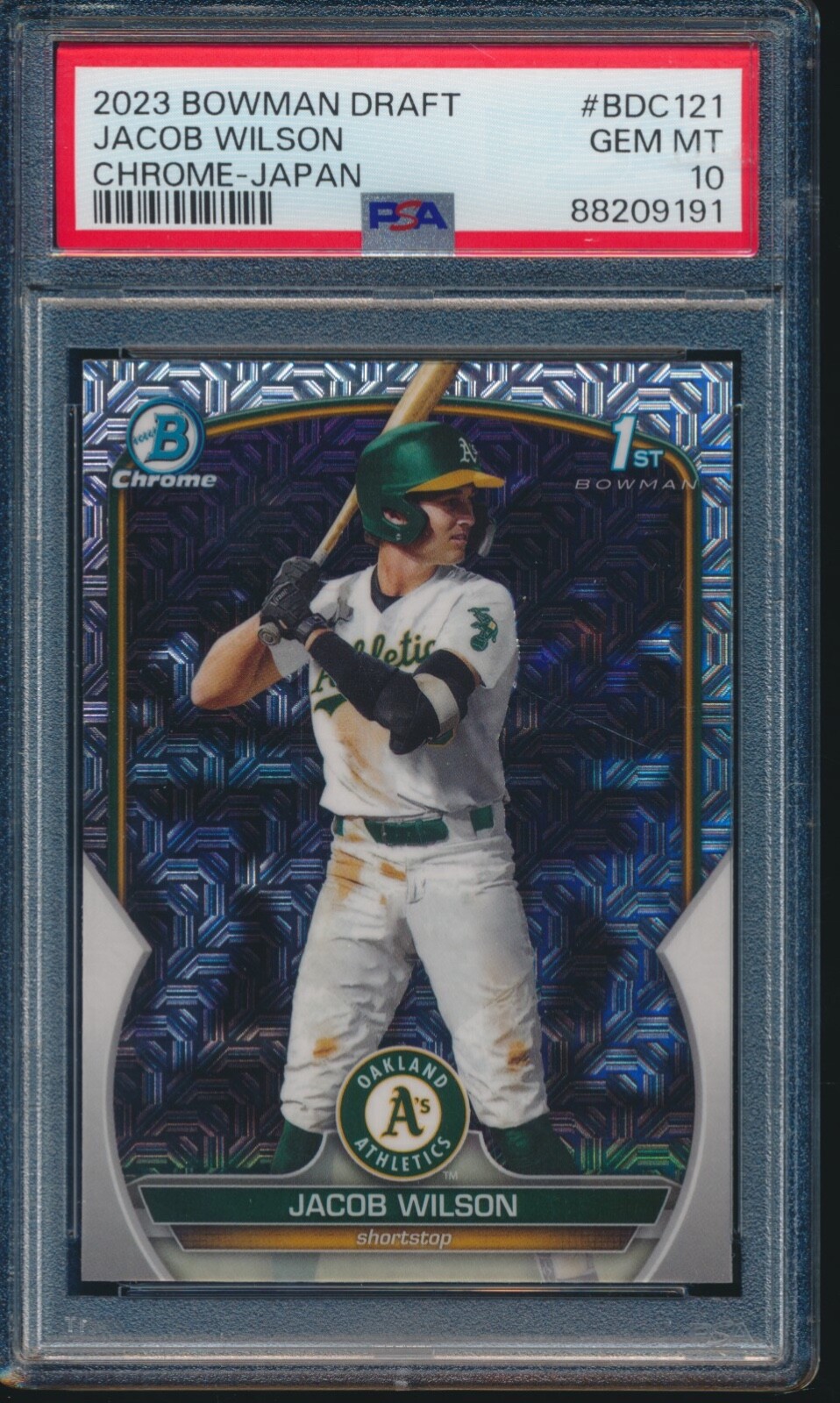 PSA 10 JACOB WILSON 1st 2023 Bowman Chrome ASIA/JAPAN Mojo