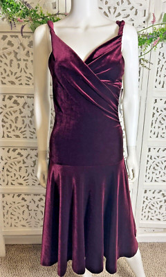 NWT Necessary Objects Women s Wine Burgundy Velour Punk Vampire Dress Size M