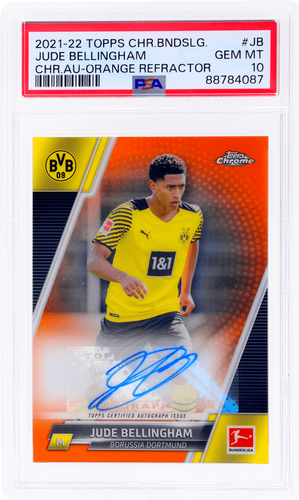 52枚限定 ベリンガム Topps Chrome UCC PSA8 リフレクター Jude Bellingham 2022 Topps Chrome UEFA Club Competitions #22