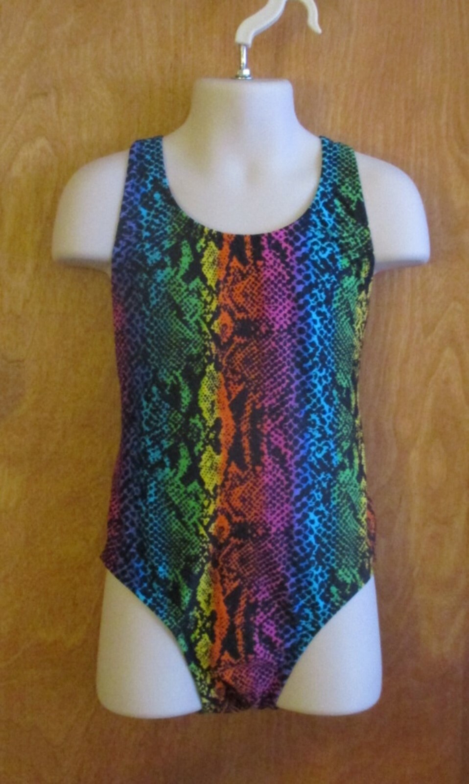Child’s 1-Pc Swimsuit, Rainbow Snakeskin Child Small