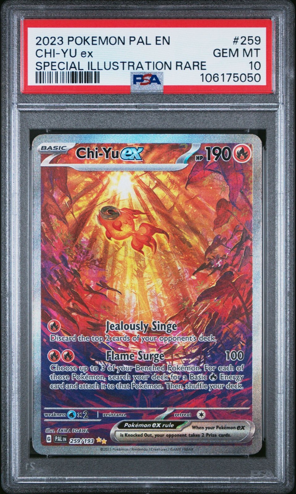 2023 POKEMON EN-PALDEA EVOLVED 259 CHI-YU EX SPECIAL