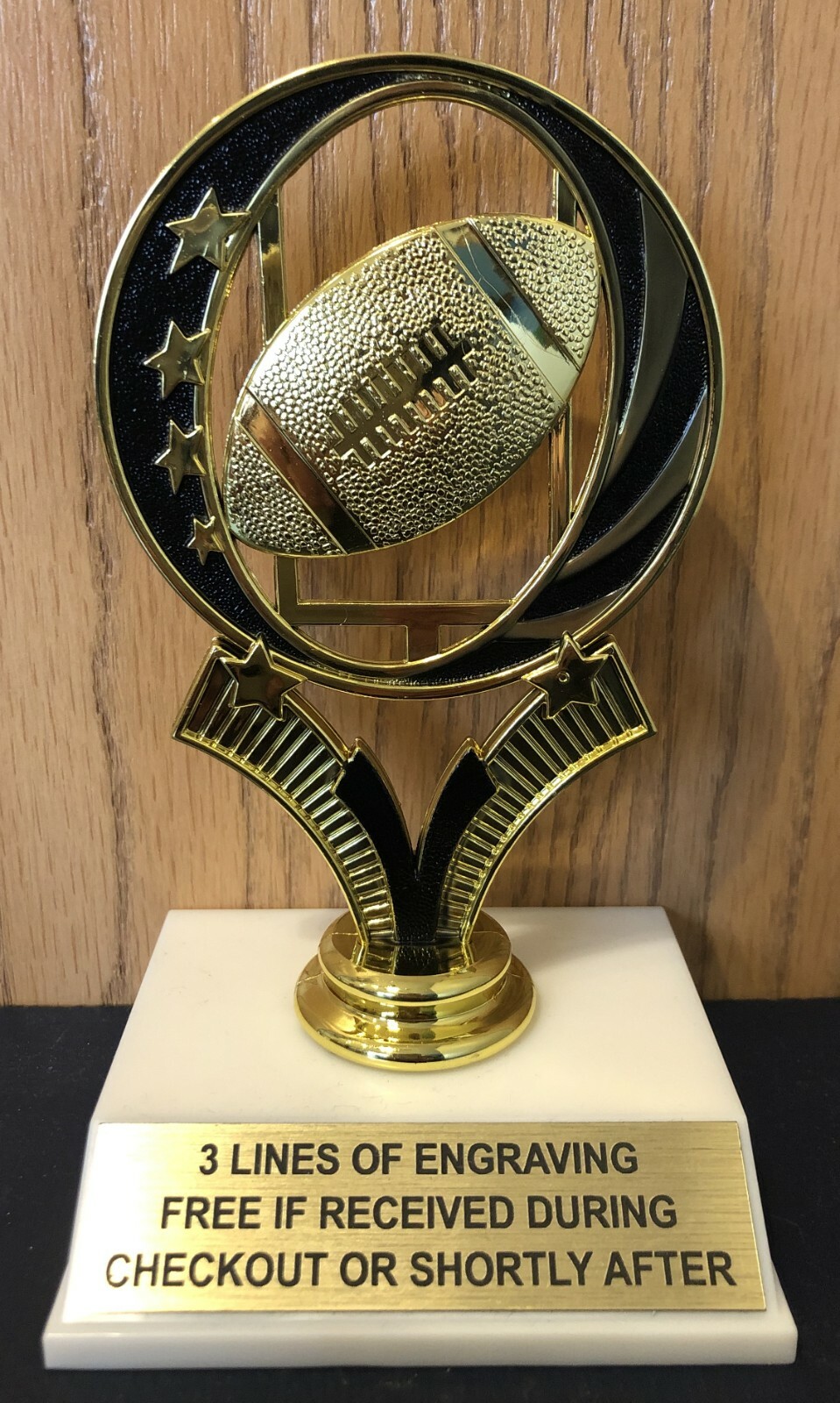 FAB Big Game Trophy Shot EA RF 未開封 Fantasy Football Trophy - Free Engraving - Assembly Required