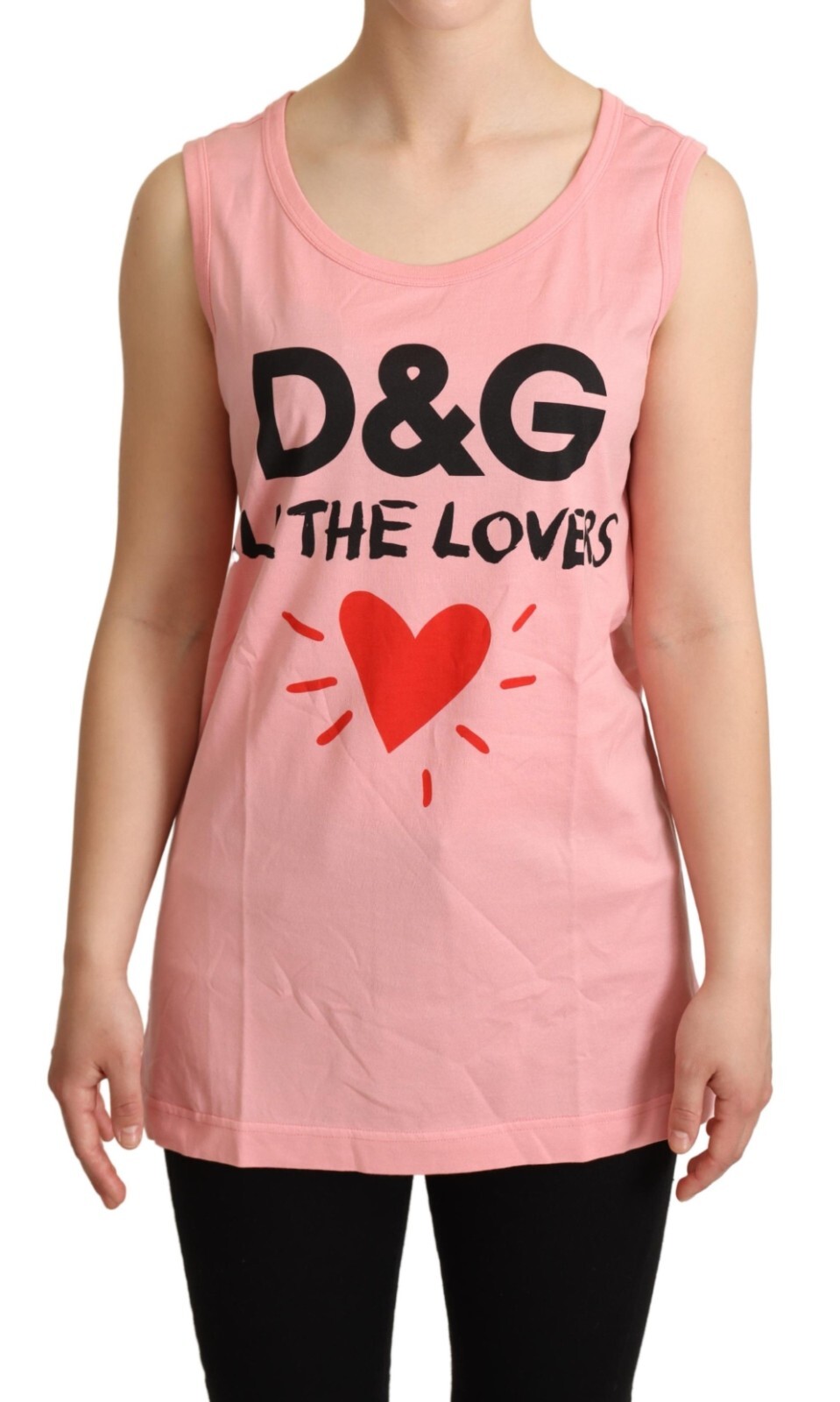 

Футболка DOLCE - GABBANA Розовая майка All The Lovers IT36 / US2 / XS Рекомендуемая розничная цена 340 долларов США, Розовый