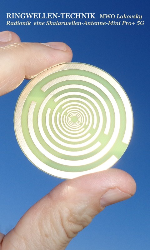 Teslaantenne Tesla Antenne Schutzantennen Radionik-Scheibe Elektrosmog-Schutz 1a