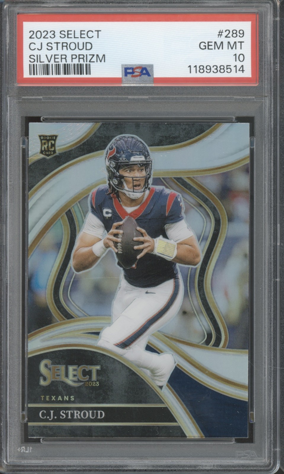 2023 Select Silver Prizm Club Level #289 C.J. Stroud RC Rookie Gem Mint PSA 10