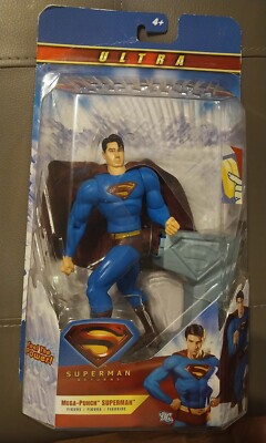 ULTRA SUPERMAN MEGA PUNCH Superman Returns 6 Action Figure 2006 Mattel 