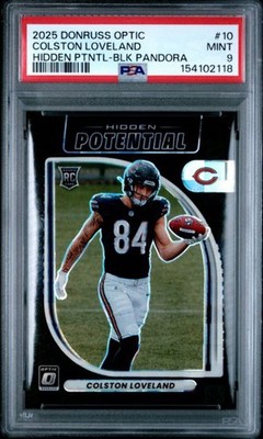 2025 DONRUSS OPTIC HIDDEN POTENTIAL COLSTON LOVELAND BLACK PANDORA PSA 9