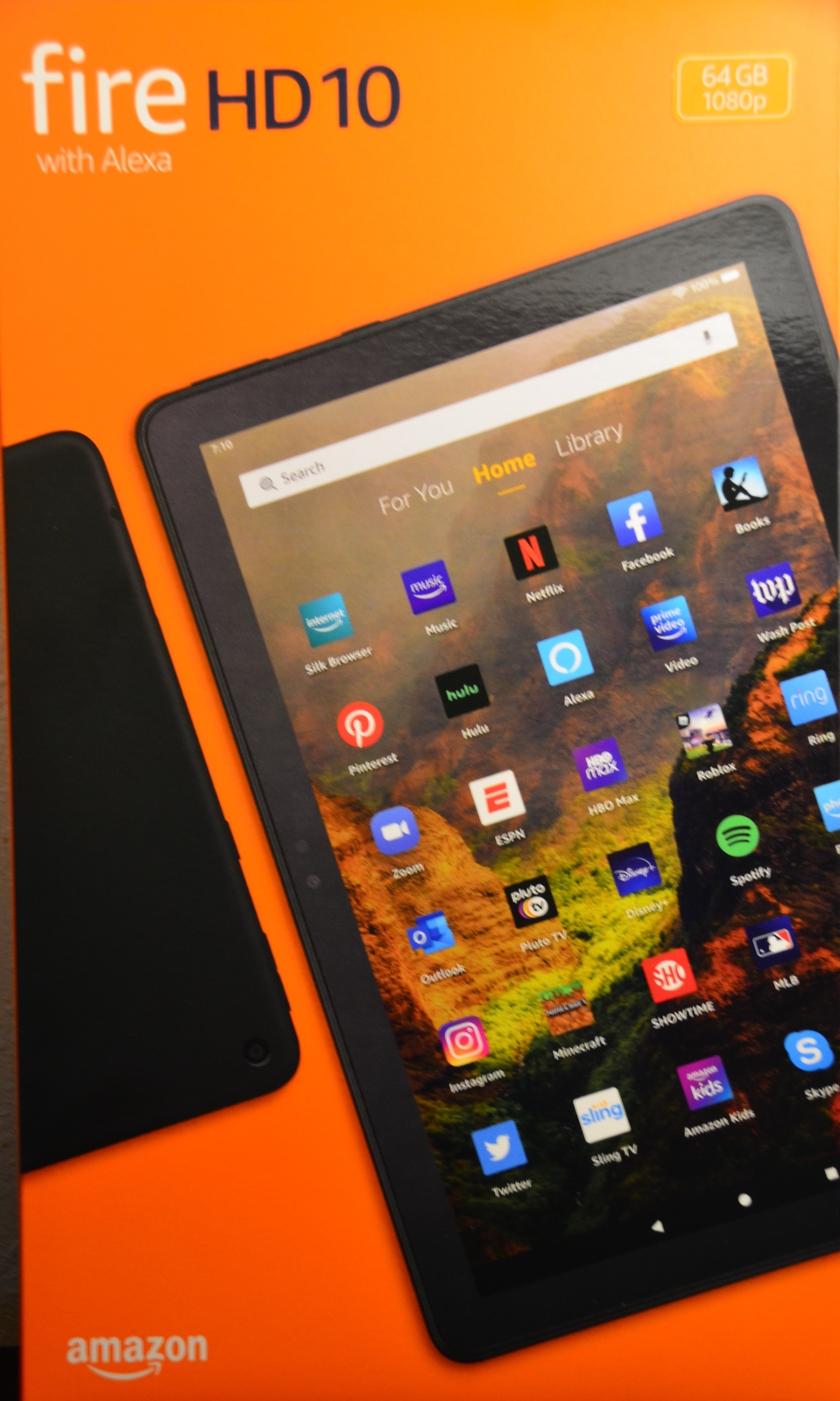 64GB Amazon Fire HD 10 Tablet WiFi Alexa 10 Inch BLACK 2021 11gen