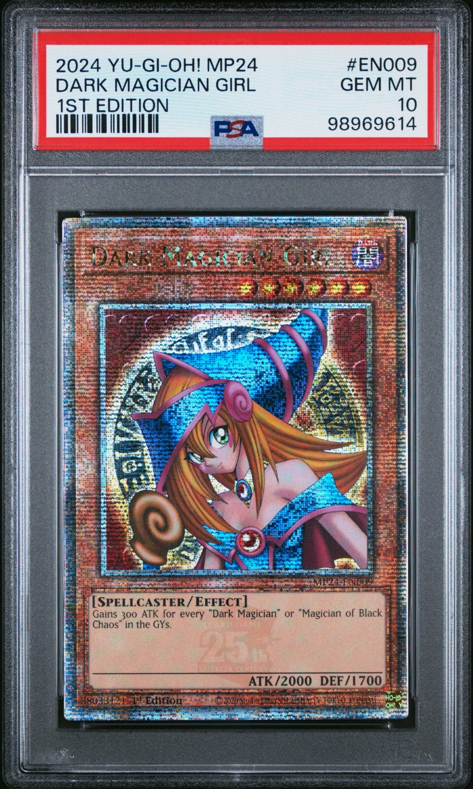 YUGIOH PSA 10 2024 Dark Magician Girl MP24-EN009 QCR 1st YUGIOH PSA 10 2024 Dark Magician Girl MP24-EN009 QCR 1st