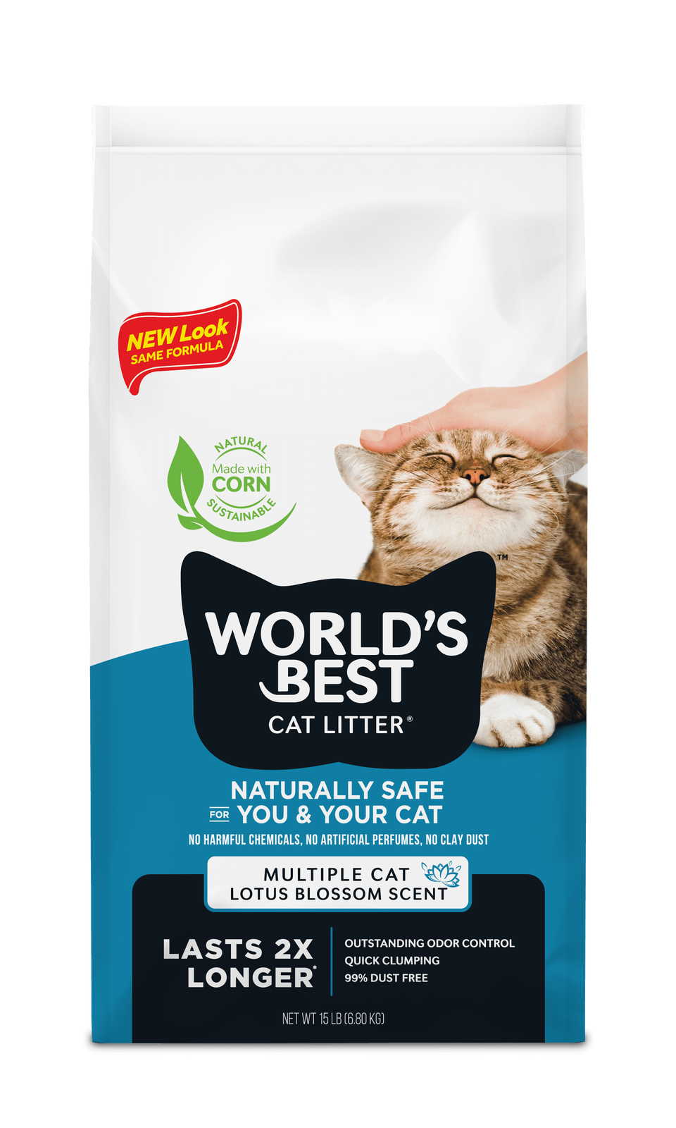 World's Best Cat Litter Lotus Blossom Scented Cat Litter 15 LB ++