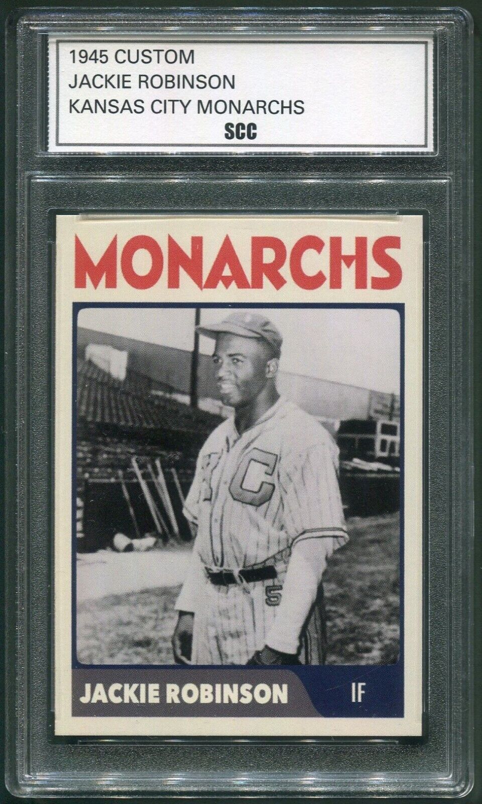 Custom 1945 Jackie Robinson Kansas City Monarchs Negro League Baseball Card