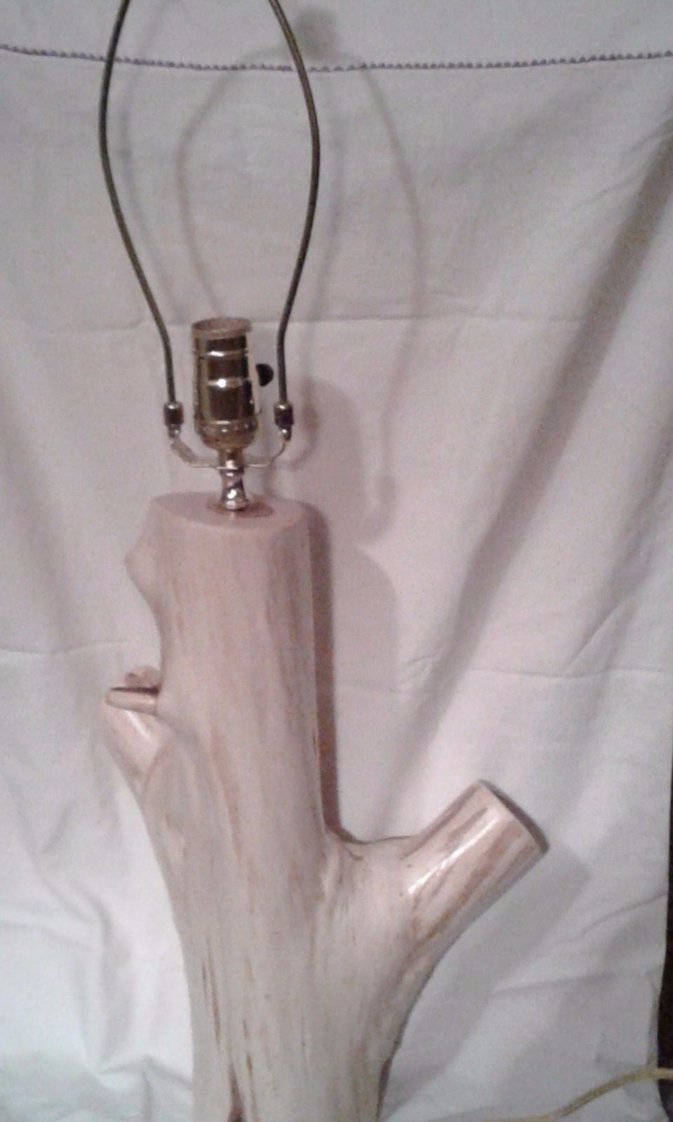 Handcrafted Texas Cedar Log Table Lamp