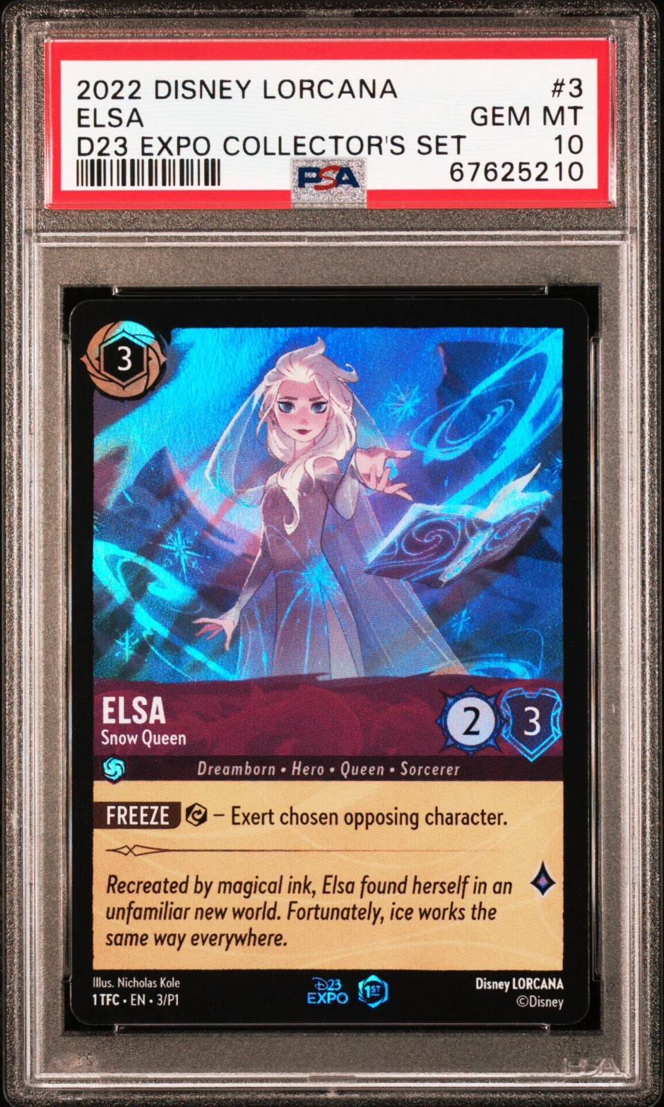 Disney Lorcana Elsa - Snow Queen #3 D23 Expo PSA 10 | eBay Disney Lorcana Elsa - Snow Queen #3 D23 Expo PSA 10 | eBay