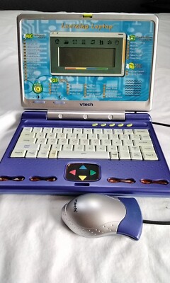 Vtech Educational Learning Laptop For Kids 6058 Ethernet- TESTED -No Elec Cable