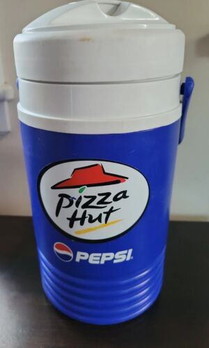 Cool VTG Pizza Hut & Pepsi Branded Igloo Half Gallon Travel Co...