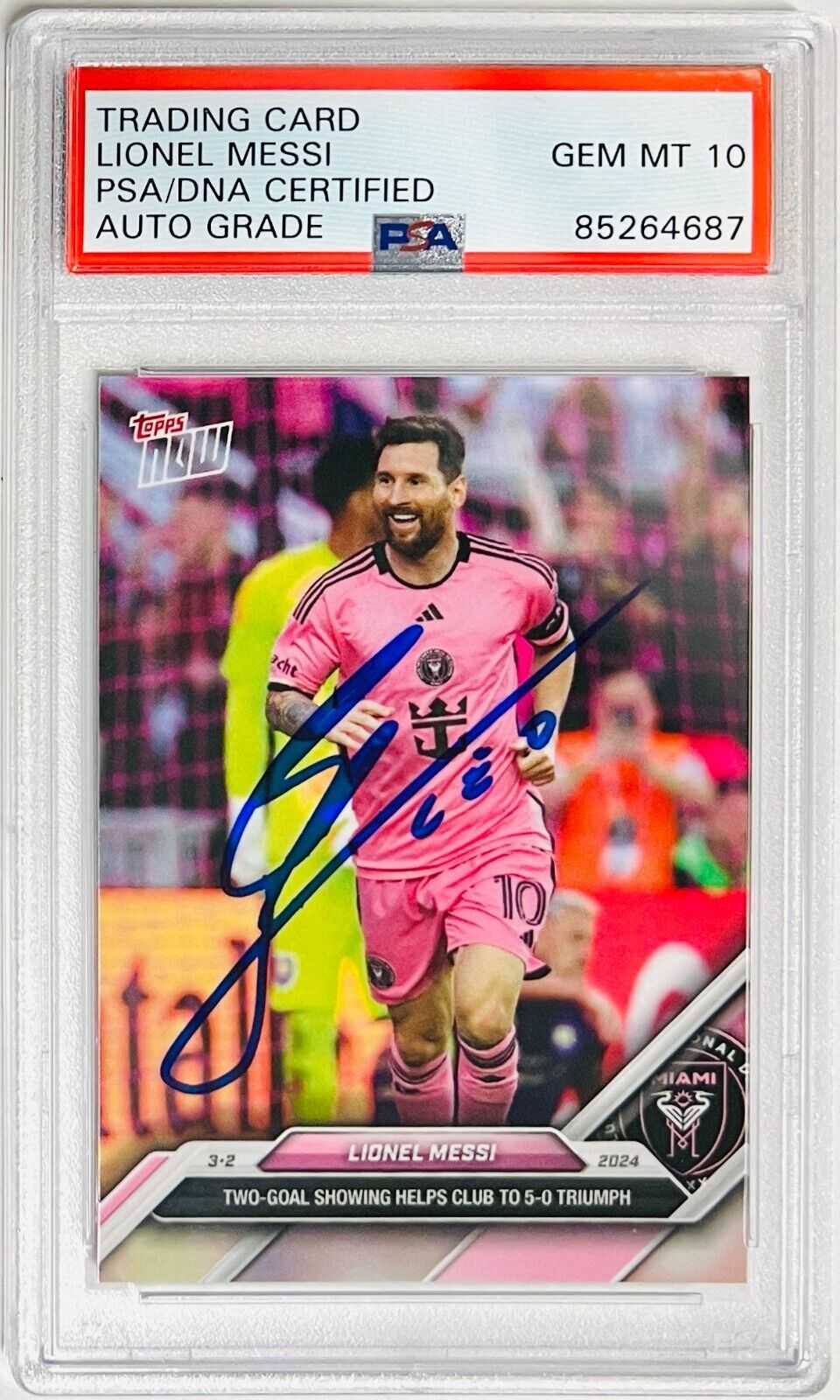 2024 Topps Now Lionel Messi Signed Inter Miami CF Card #12 2024 Topps Now Lionel Messi Signed Inter Miami CF Card #12