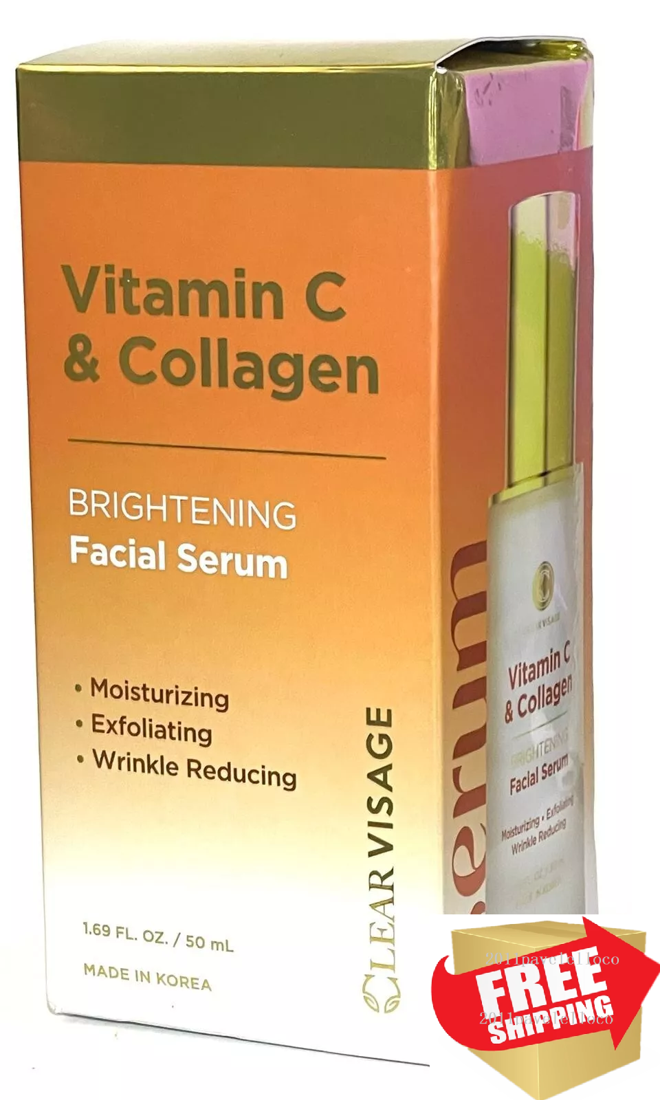 Clear Visage Vitamin C & Collagen Brightening Facial Serum