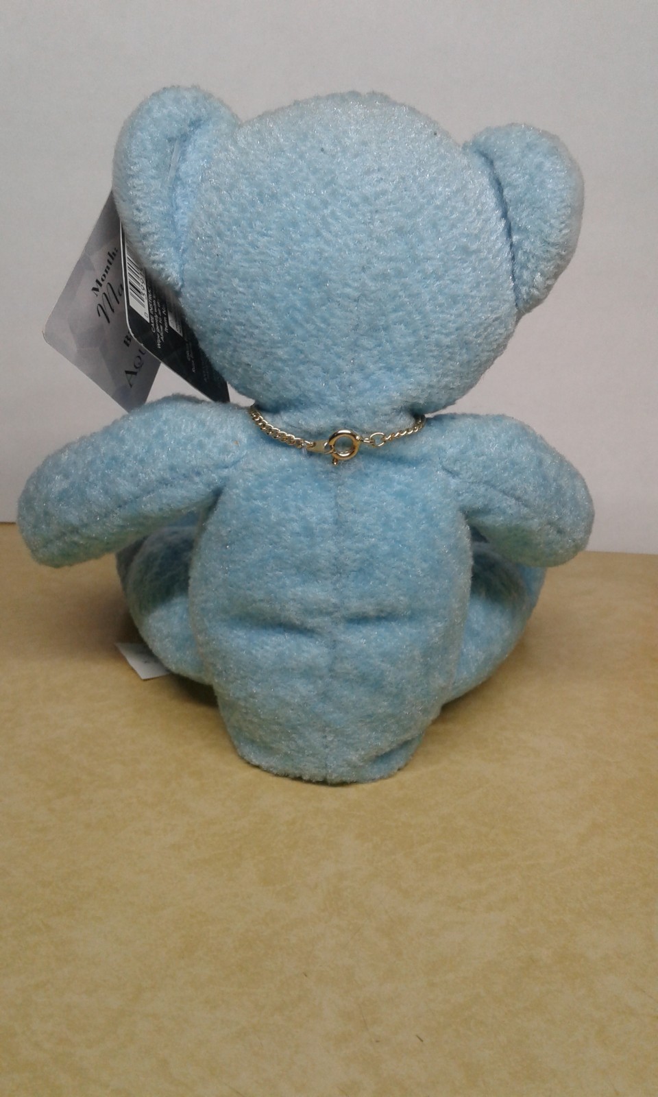 Russ Plush Bears Of The Month March Aquamarine Pendant W/ Tag