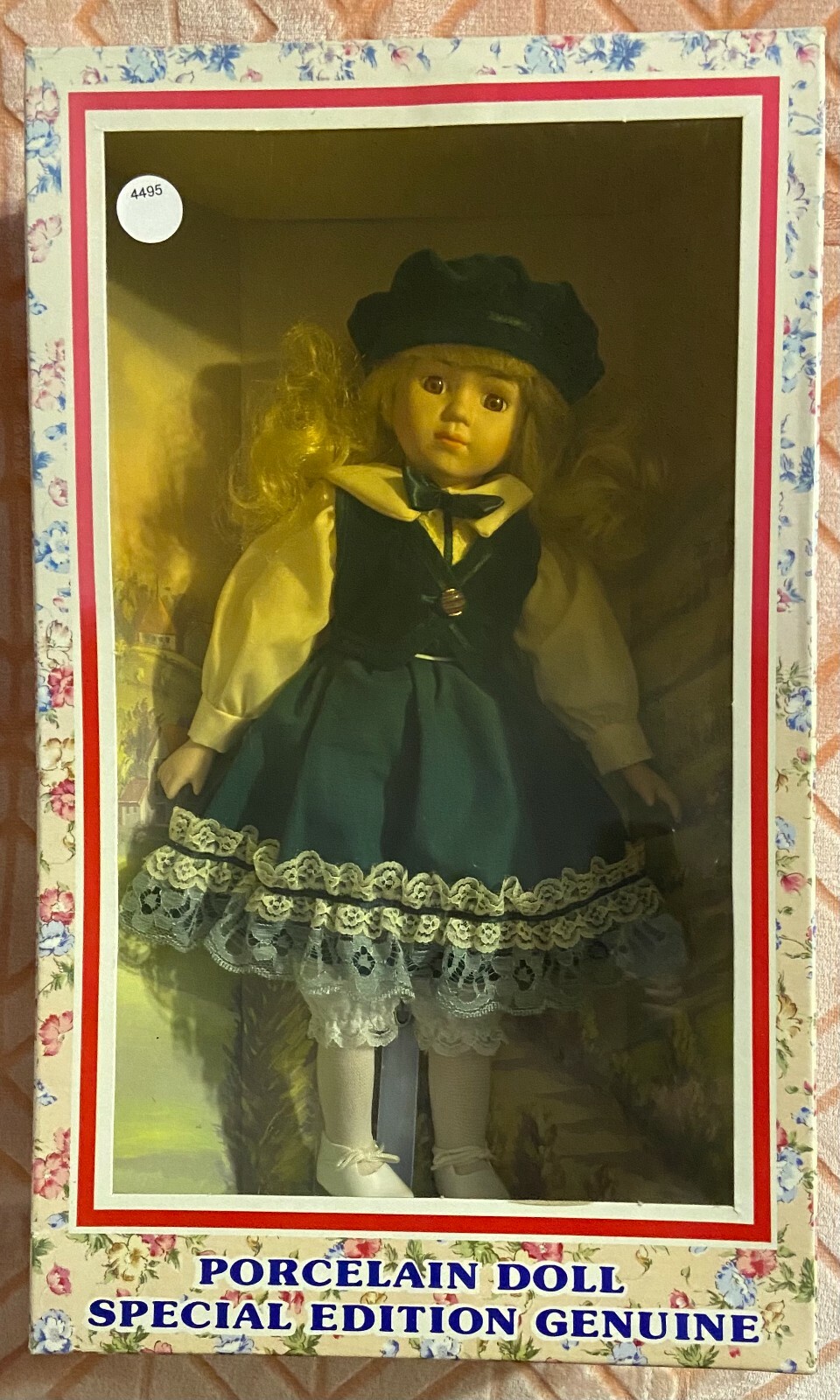 SPECIAL EDITION Genuine Porcelain Doll with Stand NIB #4495