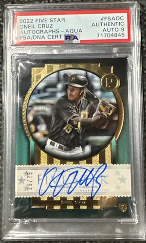 ONEIL CRUZ TOPPS 直筆サインカード Oneil Cruz Autographed 2023 Topps Card #285 Auto Grade Gem