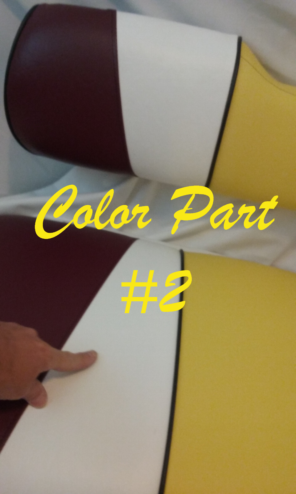 #68 Vinyl EZ-GO TXT-RXV Golf Cart Front and Rear Combo with Piping Staple On DIY