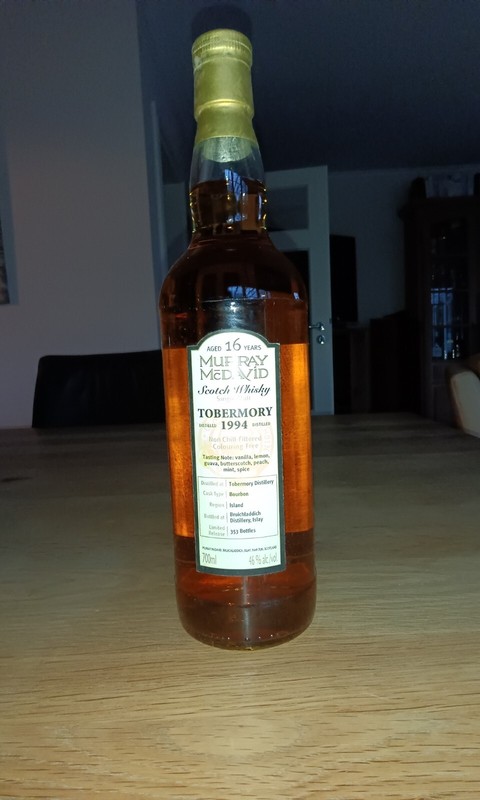Tobermory 16, Destilled 1994, Murray Mc David AbfÃ¼Llung, Limited Release