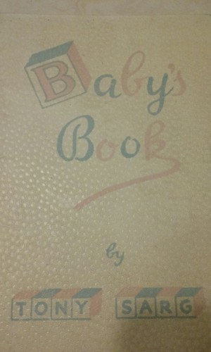 Vintage baby book mid century